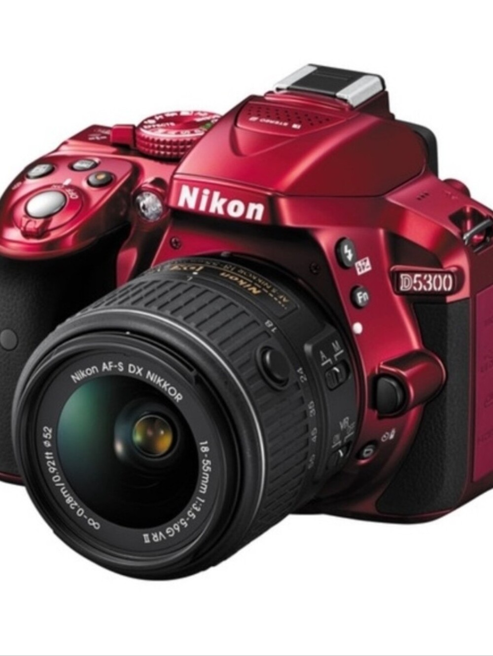 Nikon D5300 Red DSLR Camera with 18-55mm Lens
